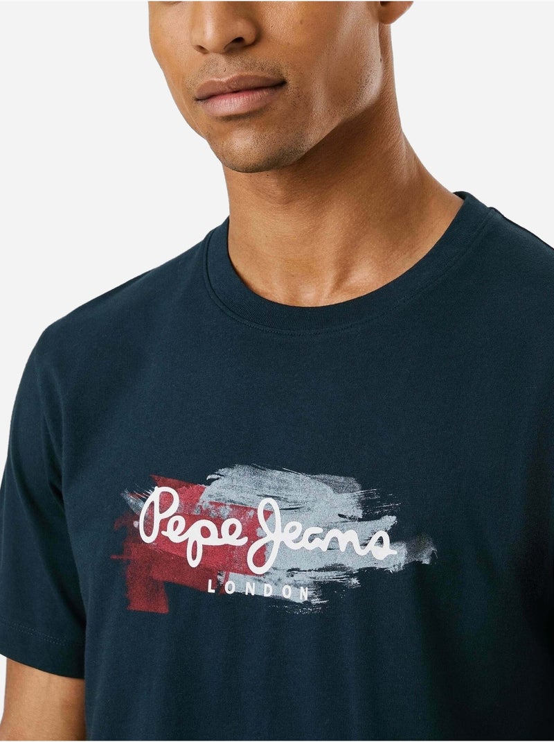 Pepe jeans trey t-shirt voor heren - marineblauw Blauw - Kiabi
