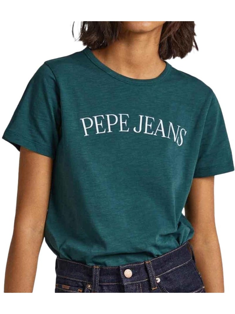 Pepe Jeans Vio Dames T-shirt Blauw Blauw - Kiabi