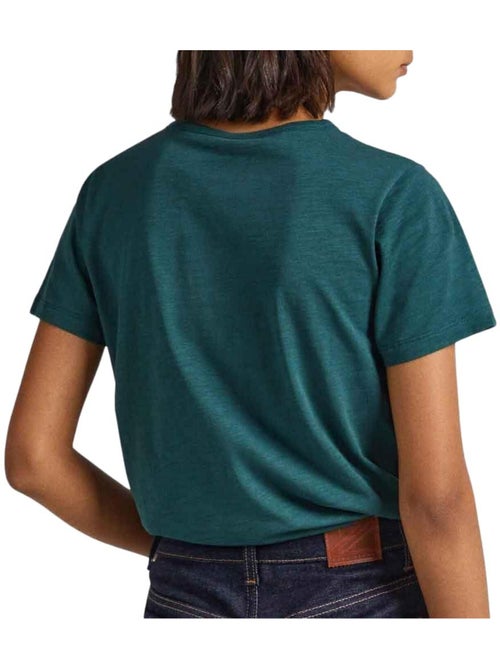Pepe Jeans Vio Dames T-shirt Blauw - Kiabi Pepe Jeans Vio Dames T-shirt Blauw - Kiabi