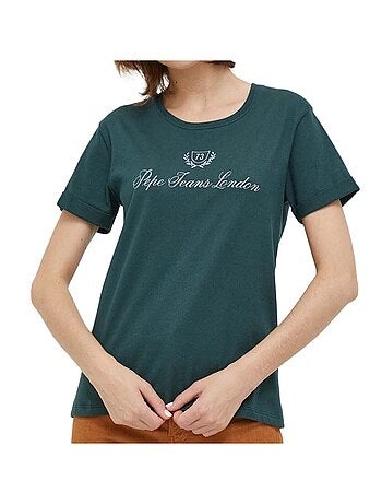 Pepe jeans vivian ecru t-shirt voor dames