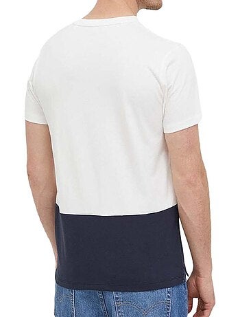 Pepe jeans walter t-shirt voor heren - wit/marineblauw