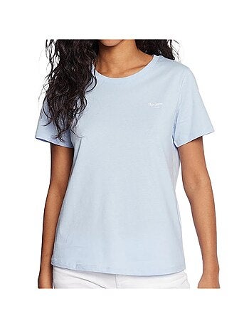 Pepe jeans wendy t-shirt voor dames - blauw