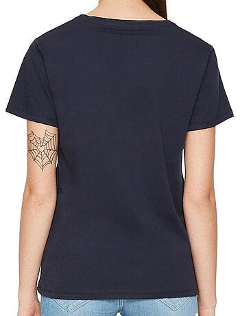 Pepe jeans wendy v-hals t-shirt voor dames - marineblauw