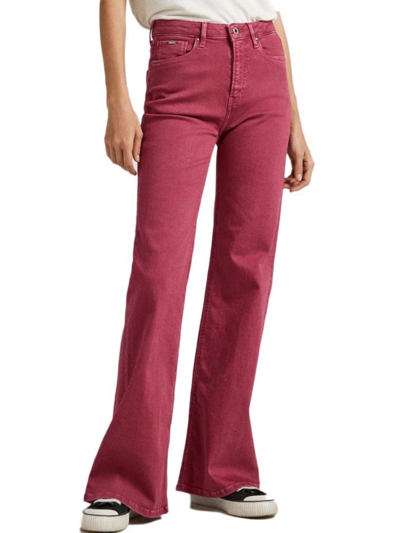 Pepe Jeans Willa Rode Flared Jeans voor Dames Rood - Kiabi