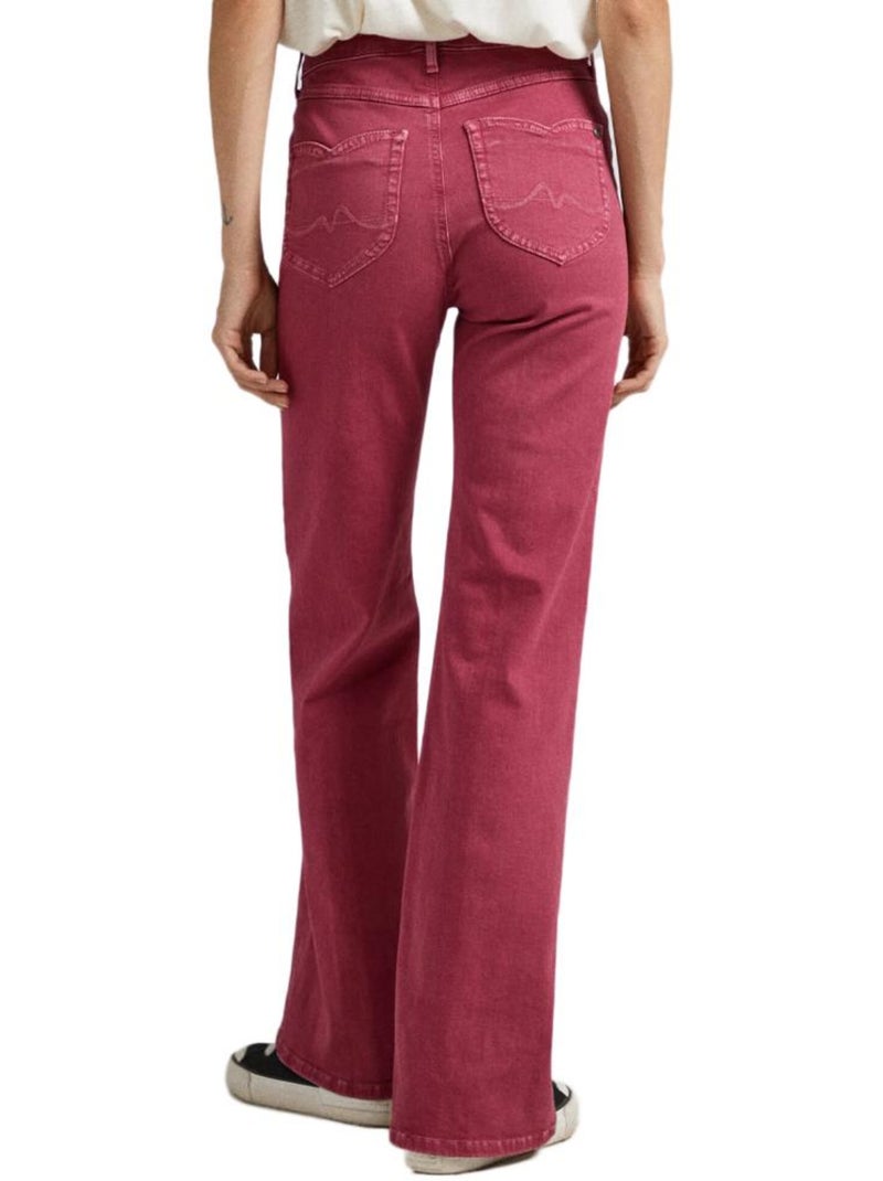 Pepe Jeans Willa Rode Flared Jeans voor Dames Rood - Kiabi
