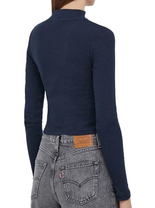 Pepe Jeans Winona Perkins Dames T-shirt met Lange Mouwen Marineblauw - Kiabi Pepe Jeans Winona Perkins Dames T-shirt met Lange Mouwen Marineblauw - Kiabi