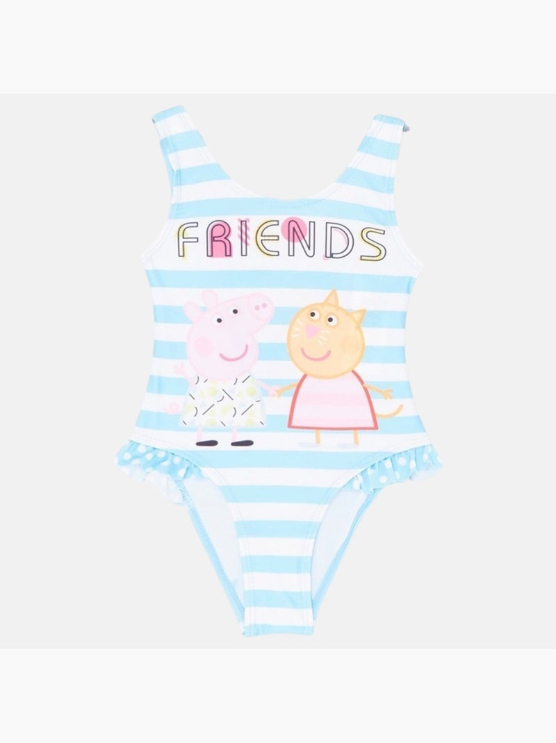 Peppa Pig - Badkleding kind bedrukt Blauw - Kiabi
