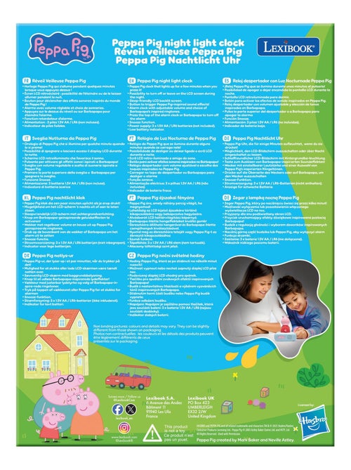 Peppa pig nachtlampje wekker met geluiden - Kiabi Peppa pig nachtlampje wekker met geluiden - Kiabi