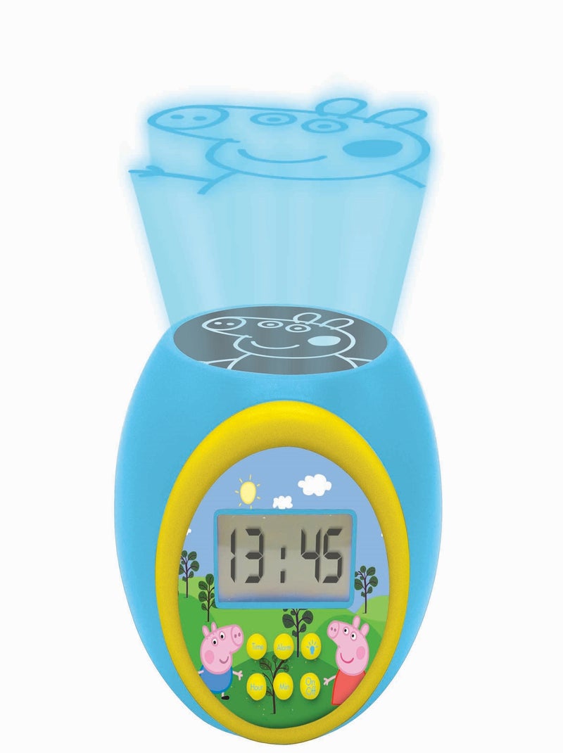 Peppa pig projector wekker met timer Blauw - Kiabi