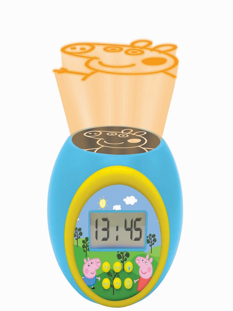 Peppa pig projector wekker met timer Blauw - Kiabi