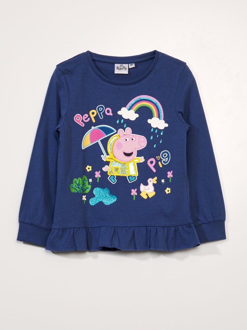 Gepersonaliseerde Peppa Pig-pyjama: initiële pyjama van 100% katoen meisjes