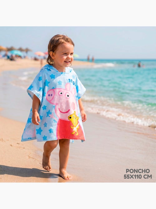 Peppa pig seau de plage avec accessoires sac à dos et poncho - Kiabi