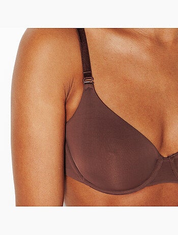 Perfect beha bedekkend microvezel bruin