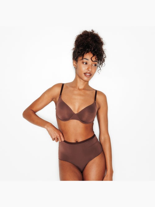 Perfect beha bedekkend microvezel bruin - Kiabi Perfect beha bedekkend microvezel bruin - Kiabi