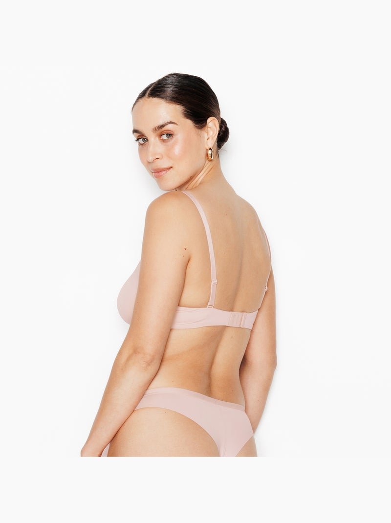 Perfect beha bedekkend microvezel natuurlijk Zandbeige - Kiabi