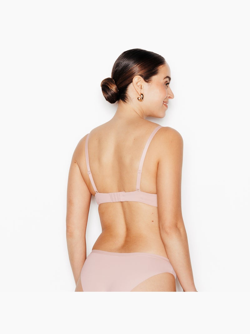 Perfect push-up beha microvezel natuurlijk Zandbeige - Kiabi