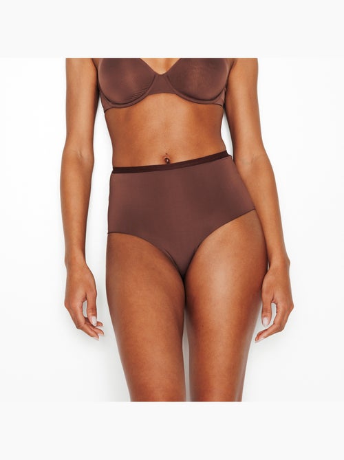Perfect slip hoge microvezel bruin - Kiabi Perfect slip hoge microvezel bruin - Kiabi
