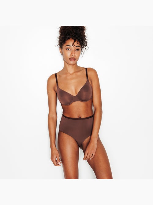 Perfect slip hoge microvezel bruin - Kiabi Perfect slip hoge microvezel bruin - Kiabi
