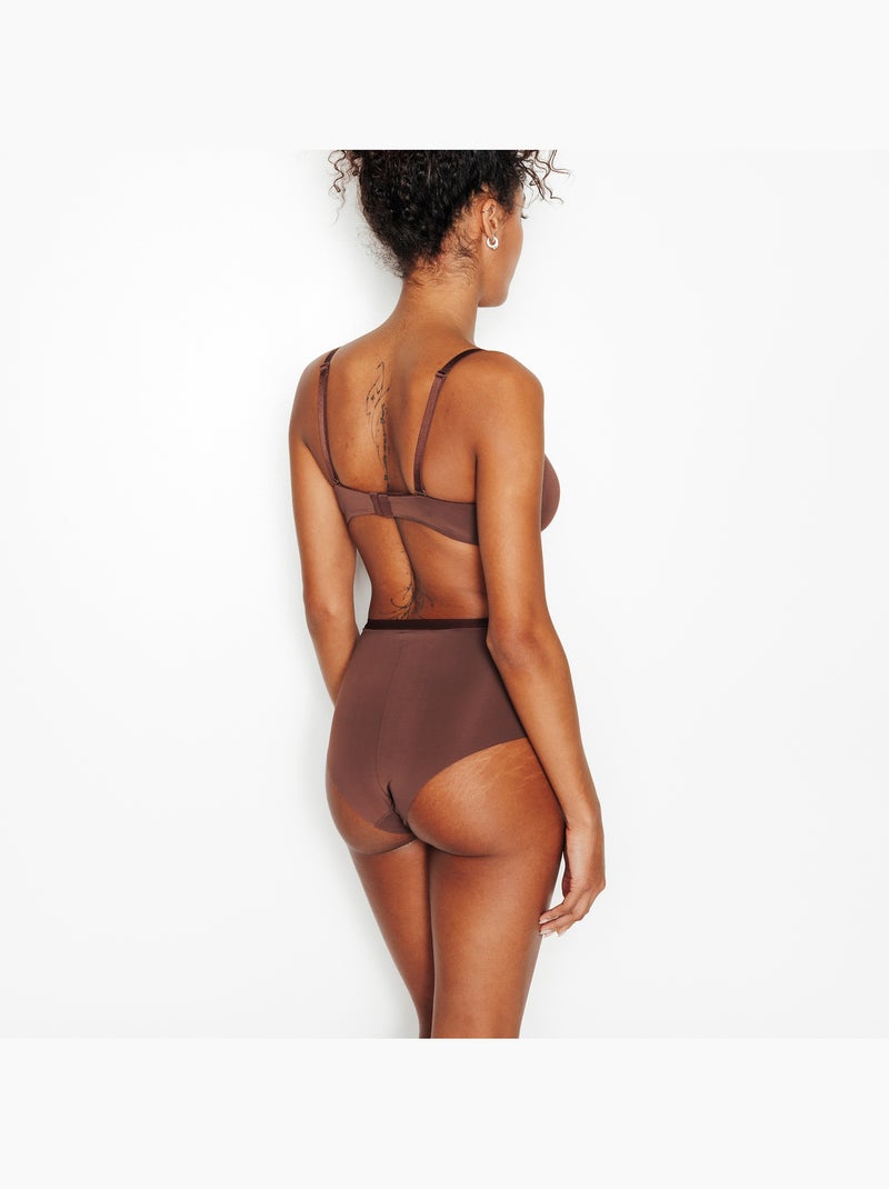 Perfect slip hoge microvezel bruin Bruin - Kiabi