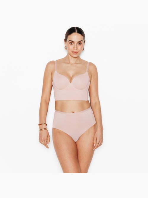 Perfect slip hoge microvezel natuurlijk - Kiabi