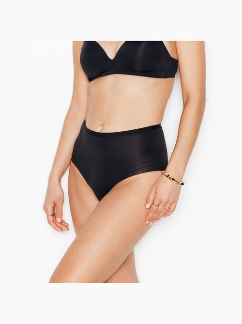 Perfect slip hoge microvezel zwart - Kiabi
