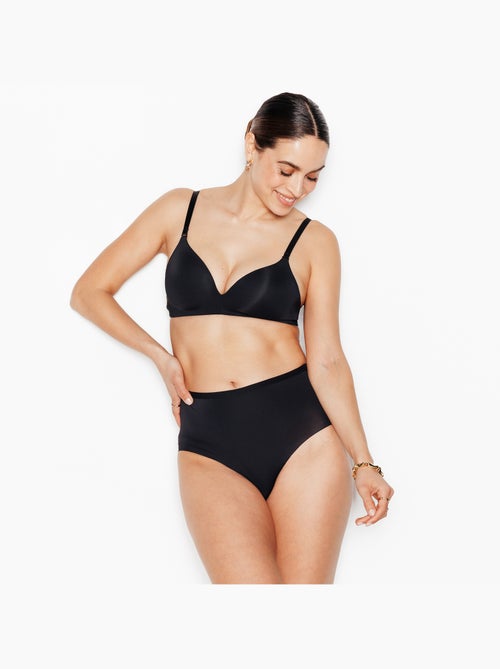 Perfect slip hoge microvezel zwart - Kiabi