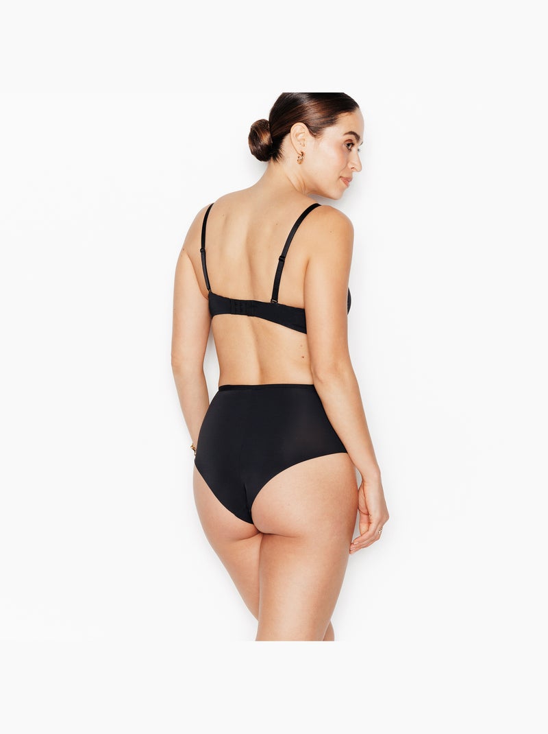 Perfect slip hoge microvezel zwart Zwart - Kiabi