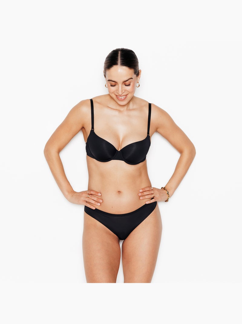 Perfect slip microvezel zwart Zwart - Kiabi