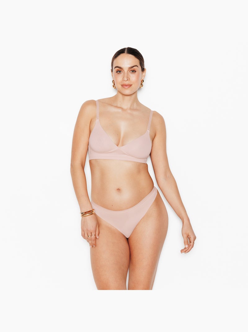 Perfect string microvezel natuurlijk Zandbeige - Kiabi