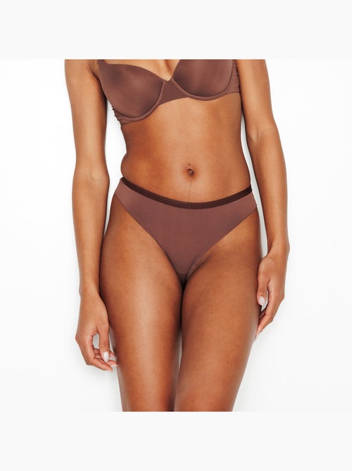 Perfect tanga microvezel bruin - Kiabi Perfect tanga microvezel bruin - Kiabi