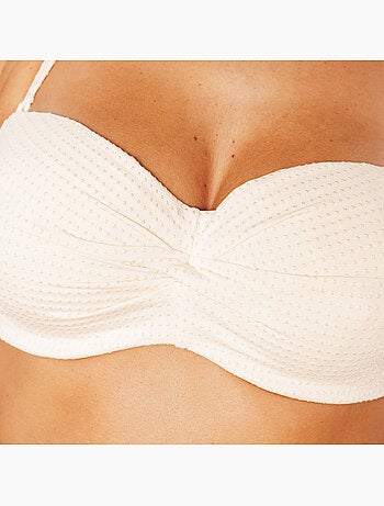 Perle badpak bandeau ecru