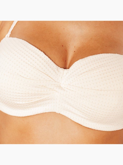 Perle badpak bandeau ecru - Kiabi Perle badpak bandeau ecru - Kiabi