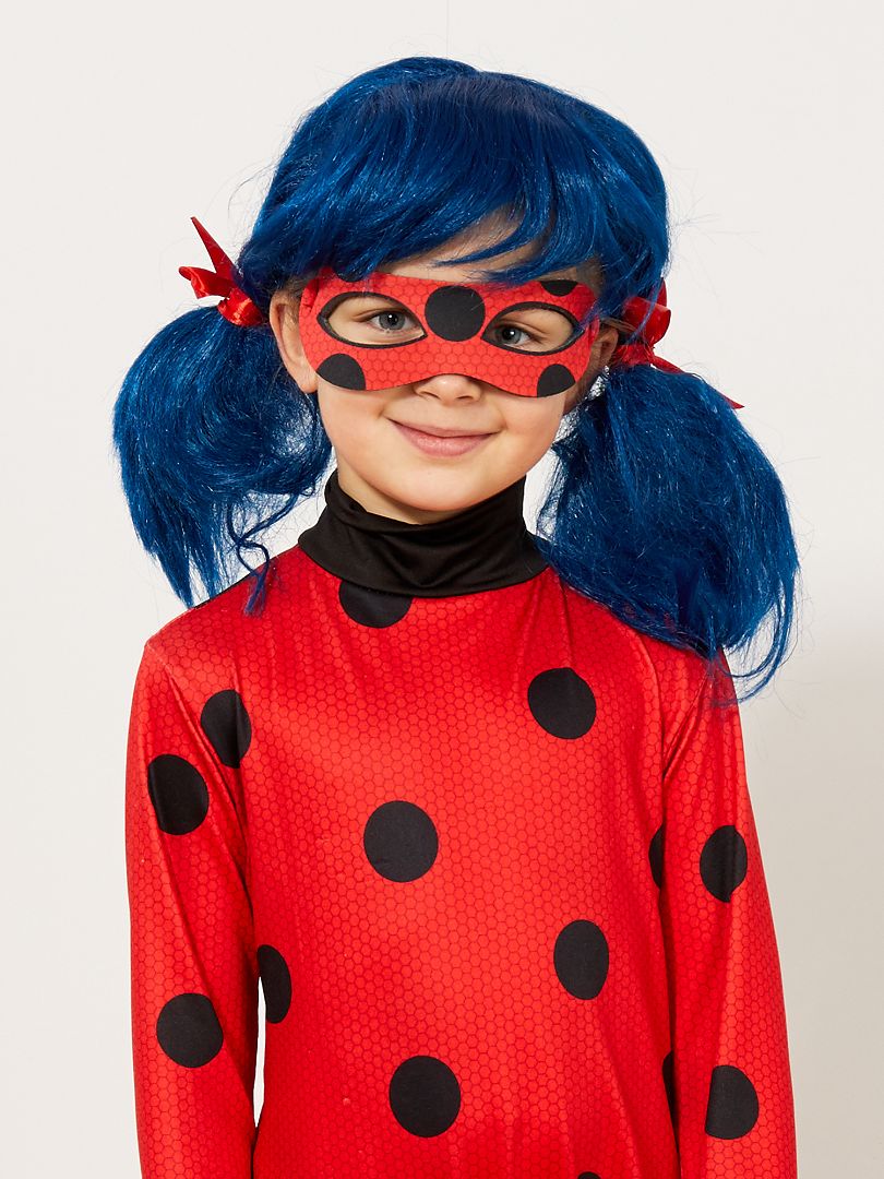 Perruque 'Ladybug' 'Miraculous' bleu/rouge - Kiabi