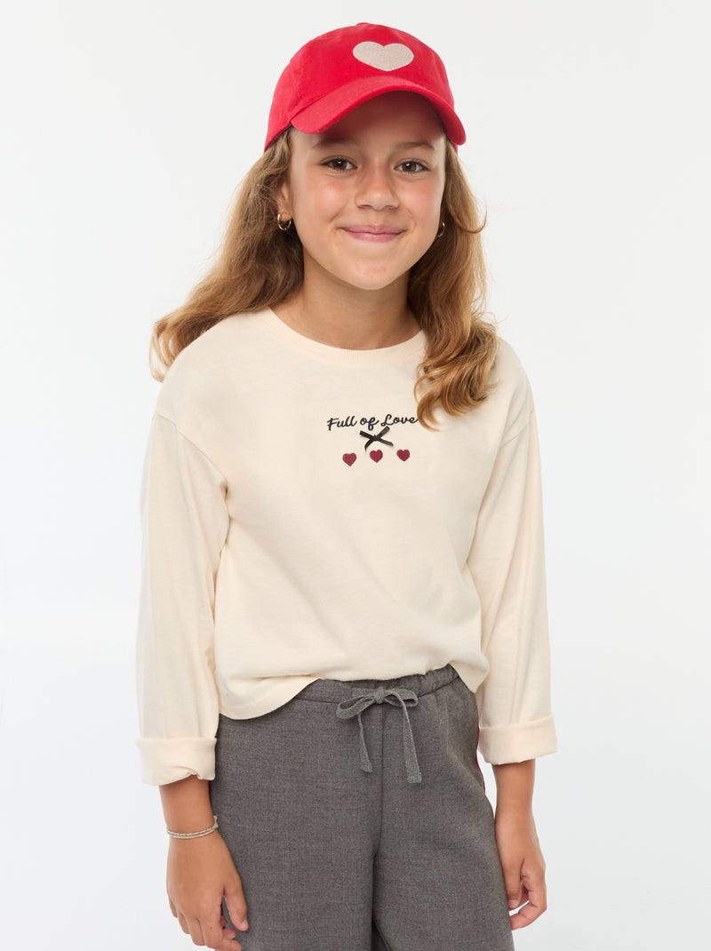 Pet met hartje ROOD - Kiabi