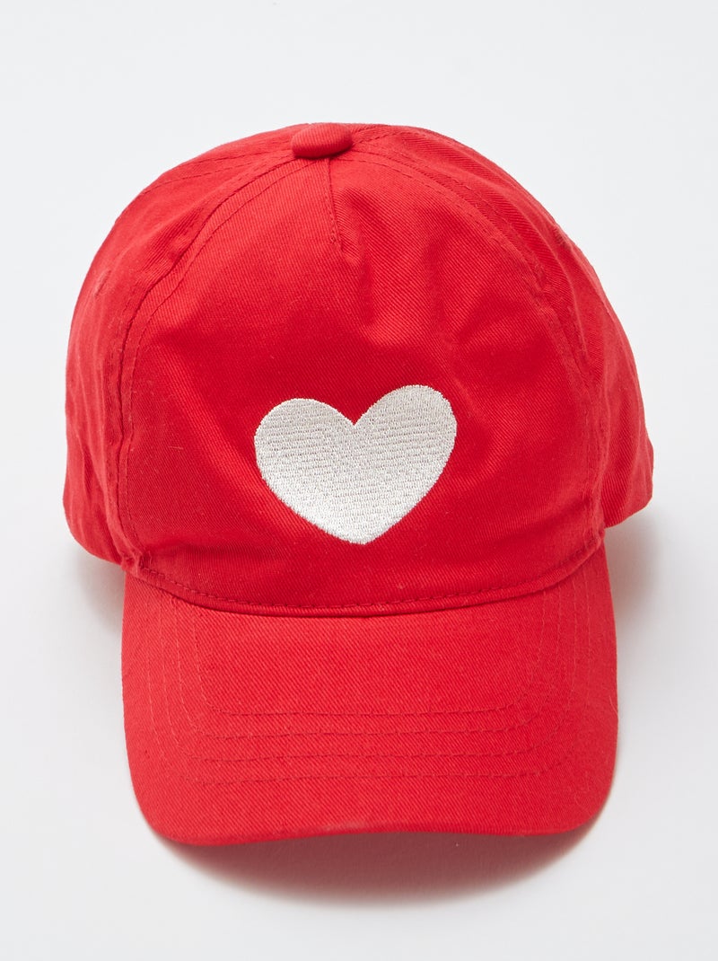 Pet met hartje ROOD - Kiabi