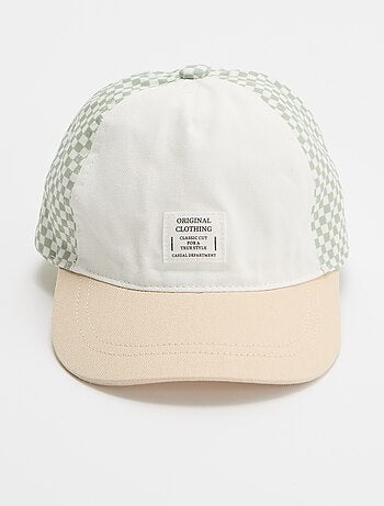 Pet met print in baseballstijl