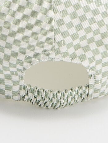 Pet met print in baseballstijl