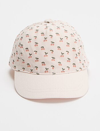 Pet met print in baseballstijl