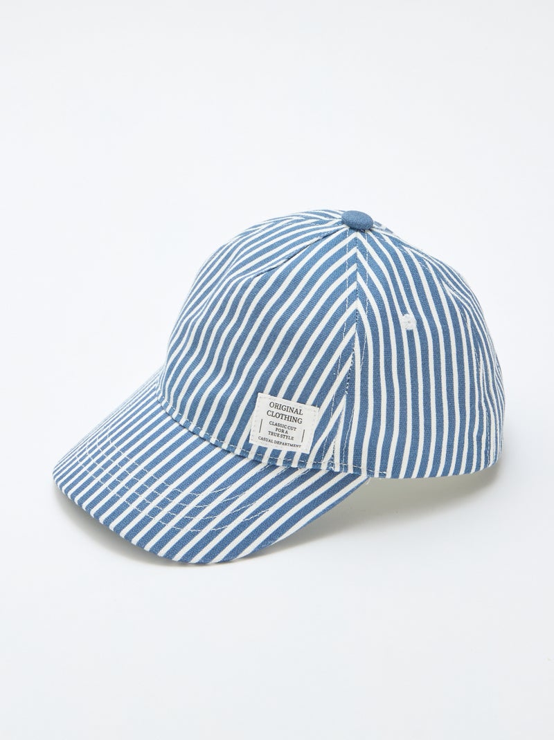Pet met strepen Blauw - Kiabi