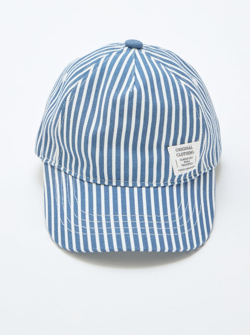 Pet met strepen Blauw - Kiabi