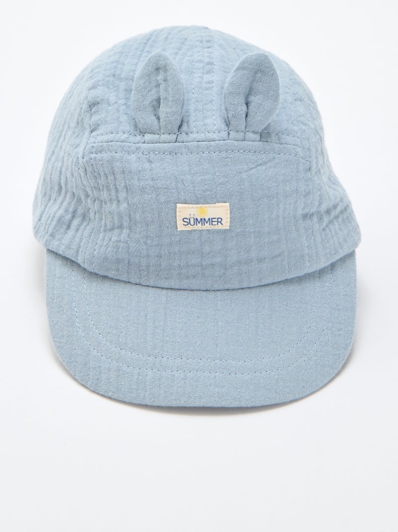 Pet van katoengaas Blauw - Kiabi