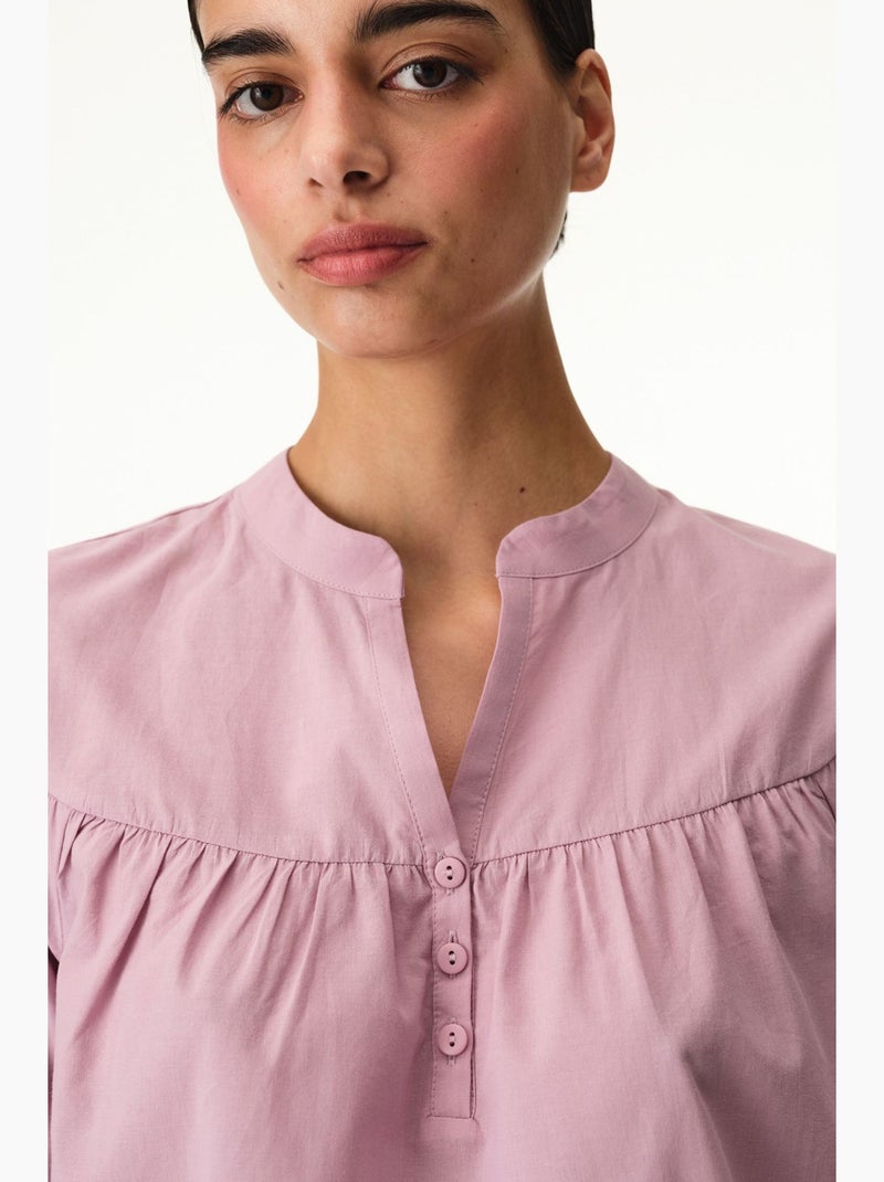 Petal pyjamaset met korte mouwen en short penti Roze - Kiabi