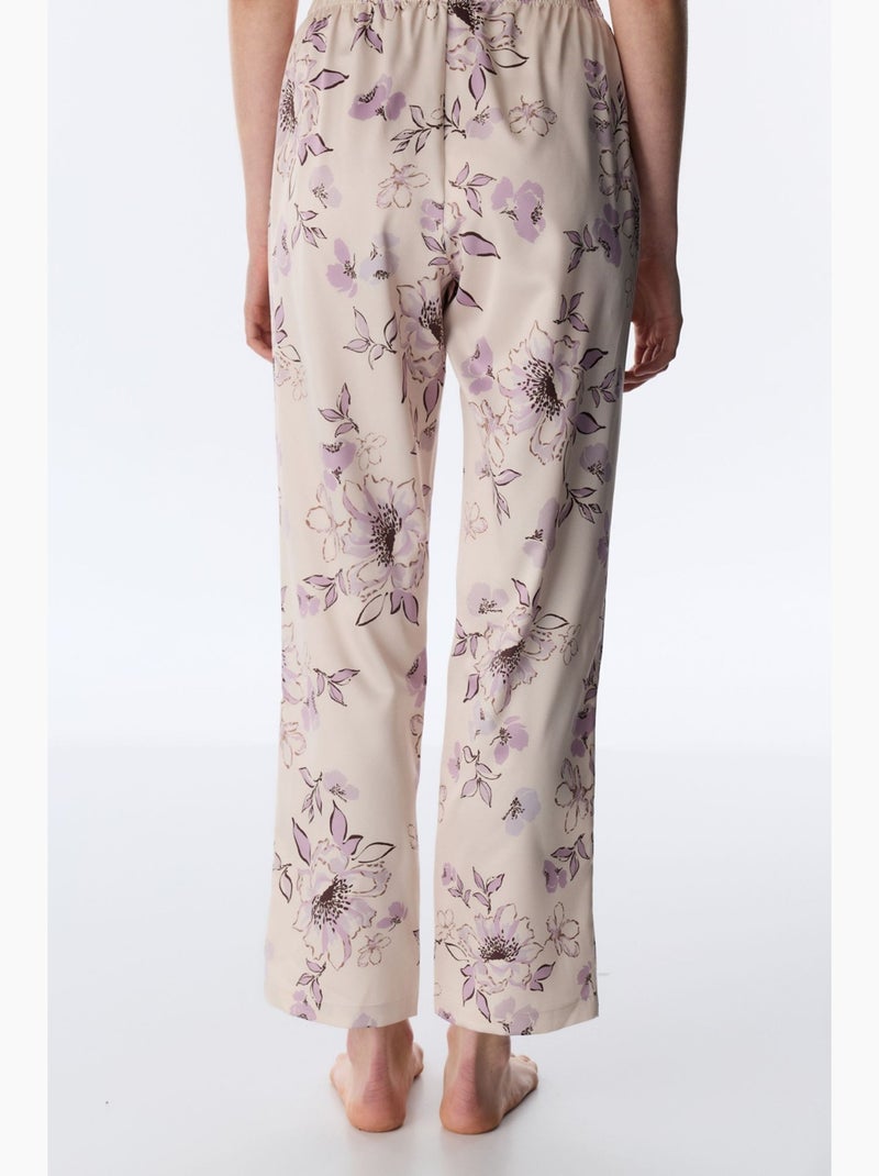 Petal satijnen pyjamabroek penti Natuurlijk beige - Kiabi