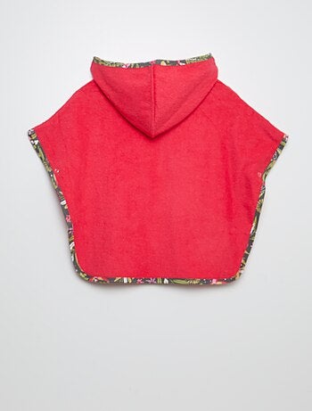 'Petit Béguin'-badcape met capuchon en print