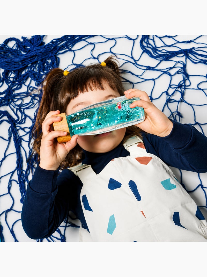 Petit boum | bouteille sensorielle move baleine Bleu marine/Turquoise - Kiabi