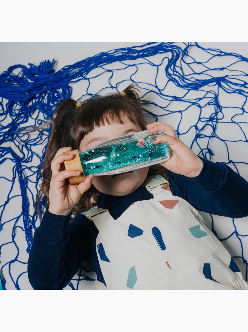 Petit boum | bouteille sensorielle move baleine Bleu marine/Turquoise - Kiabi