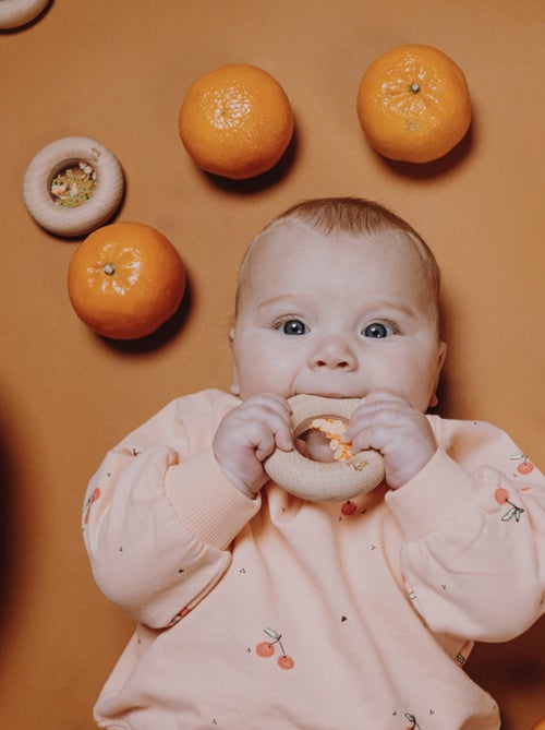 Petit boum | hochet sensoriel donut fruits - Kiabi