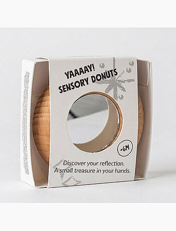Petit boum | hochet sensoriel donut miroir
