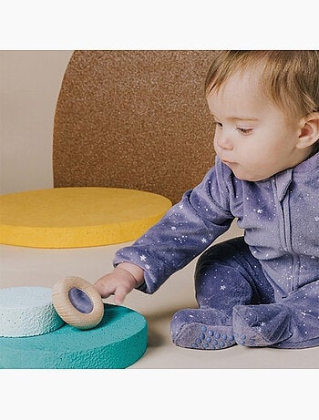 Petit boum | hochet sensoriel donut miroir