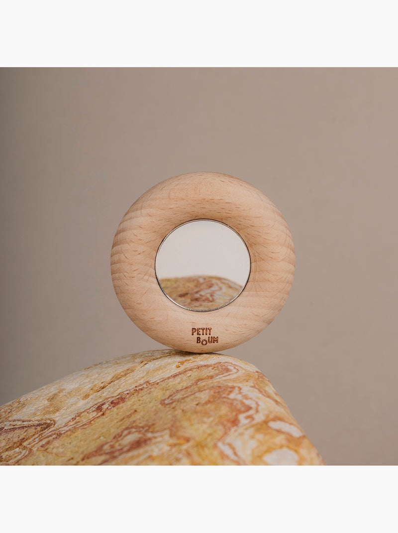 Petit boum | hochet sensoriel donut miroir Argenté - Kiabi